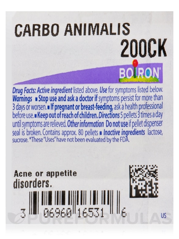 Carbo Animalis 200ck - 1 Tube (approx. 80 pellets) - Alternate View 4