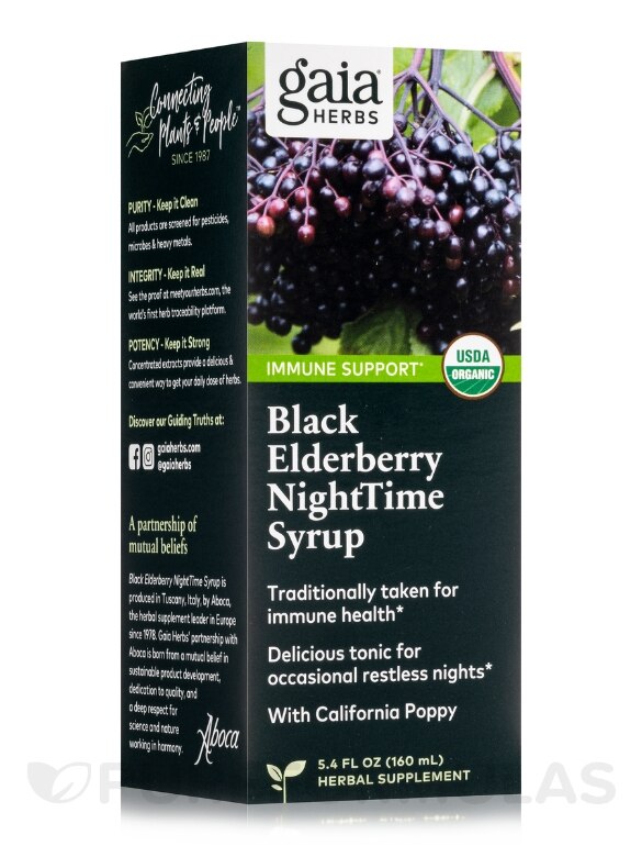 Black Elderberry NightTime Syrup - 5.4 fl. oz (160 ml)