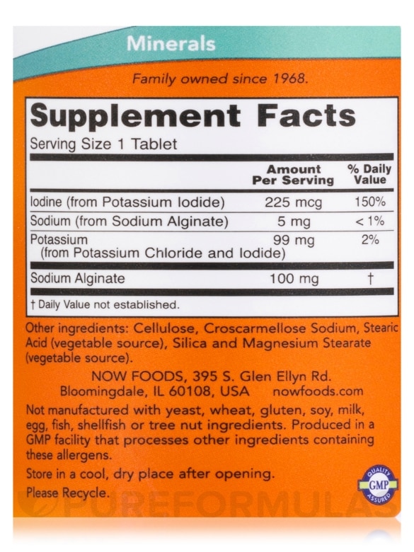 Potassium Plus Iodine - 180 Tablets - Alternate View 3