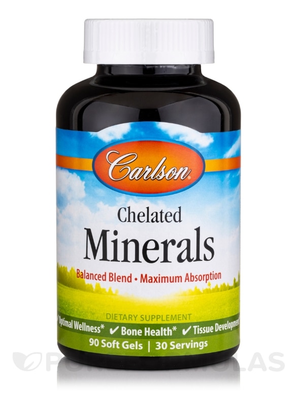 Chelated Minerals - 90 Soft Gels