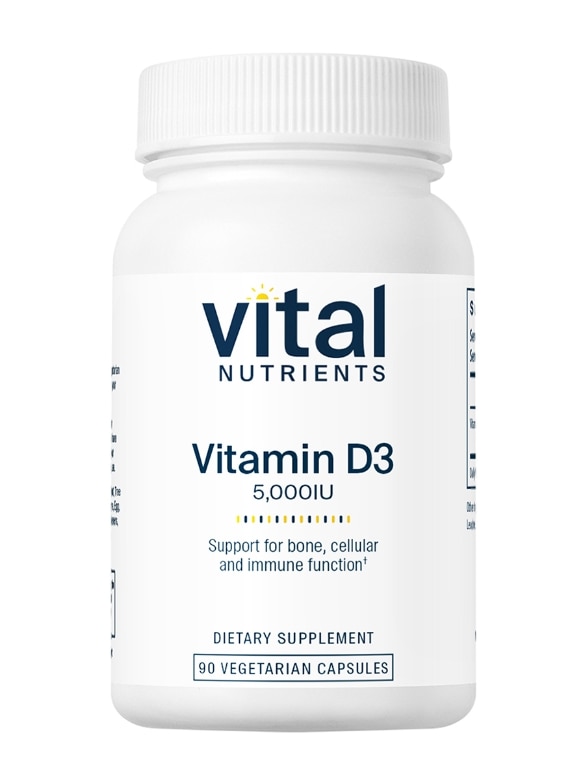Vitamin D3 5,000 IU - 90 Vegetarian Capsules