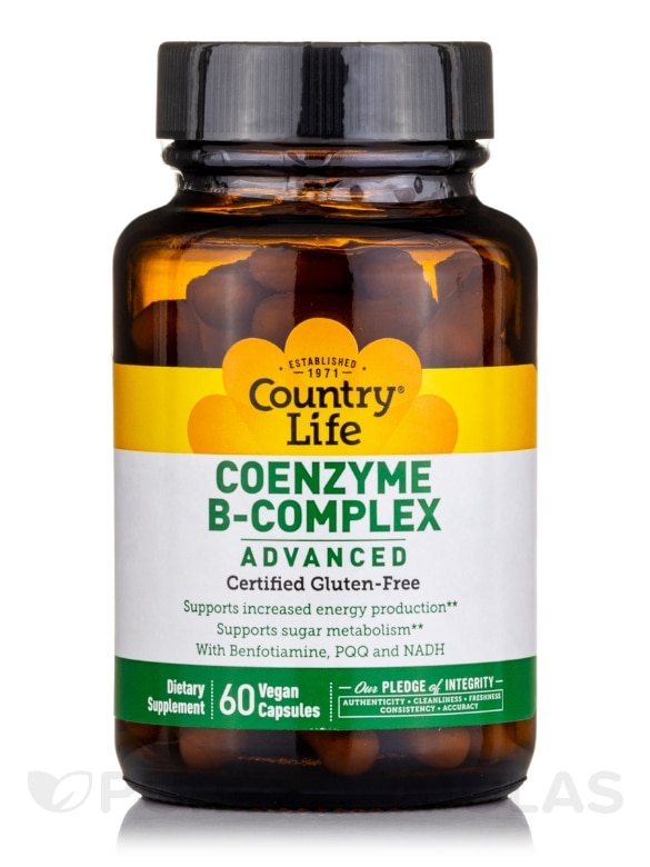 Coenzyme B-Complex Advanced - 60 Vegetarian Capsules - Alternate View 2