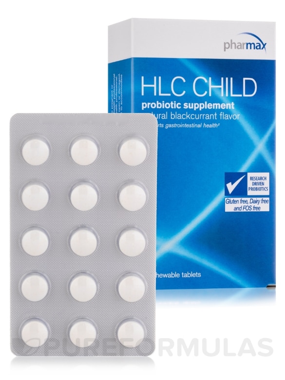 HLC Child, Natural Blackcurrant Flavor - 30 Chewable Tablets - Alternate View 1