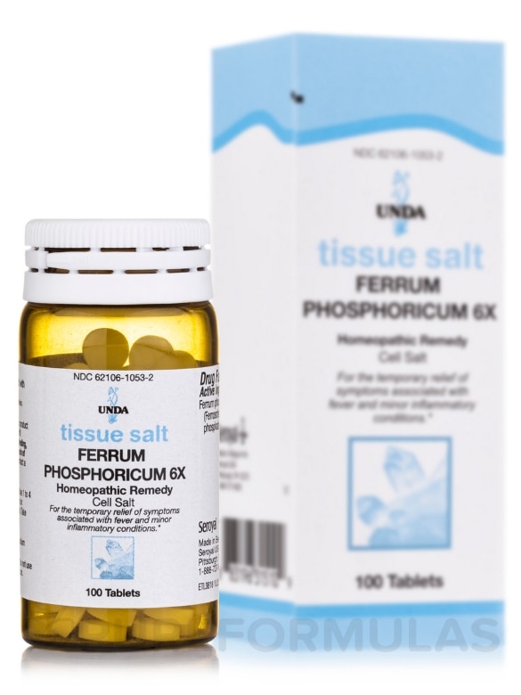 SCHUESSLER - Ferrum Phosphoricum 6X - 100 Tablets - Alternate View 1