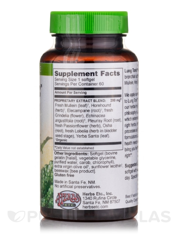 Lung Tonic™ - 60 Fast-Acting Softgels - Alternate View 1