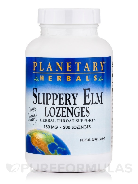 Slippery Elm Lozenges Tangerine 150 mg - 200 Count