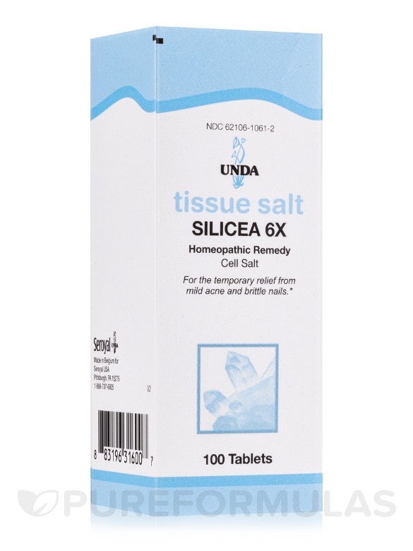 Tissue Salt - Silicea 6X - 100 Tablets