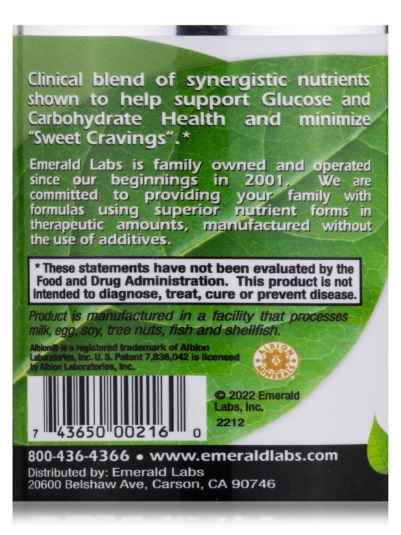 Blood Sugar Health - 60 Vegetable Capsules - Alternate View 6