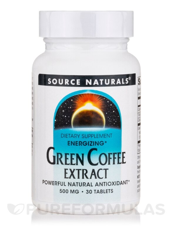Energizing Green Coffee Extract 500 mg - 30 Tablets