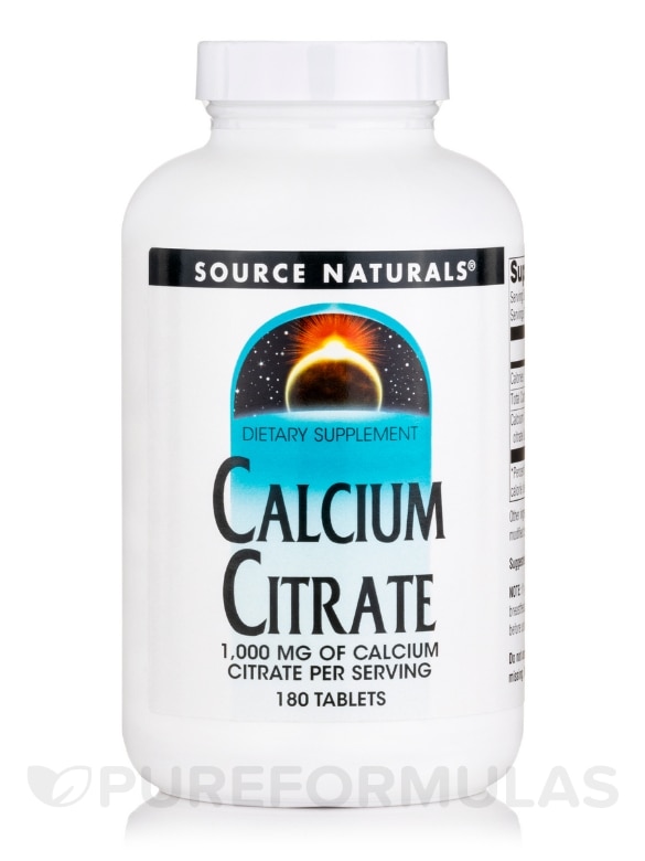Calcium Citrate - 180 Tablets