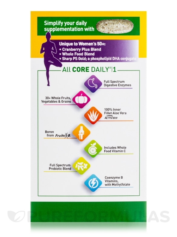 Core Daily 1® Multivitamin for Women 50+ - 60 Tablets - Alternate View 6