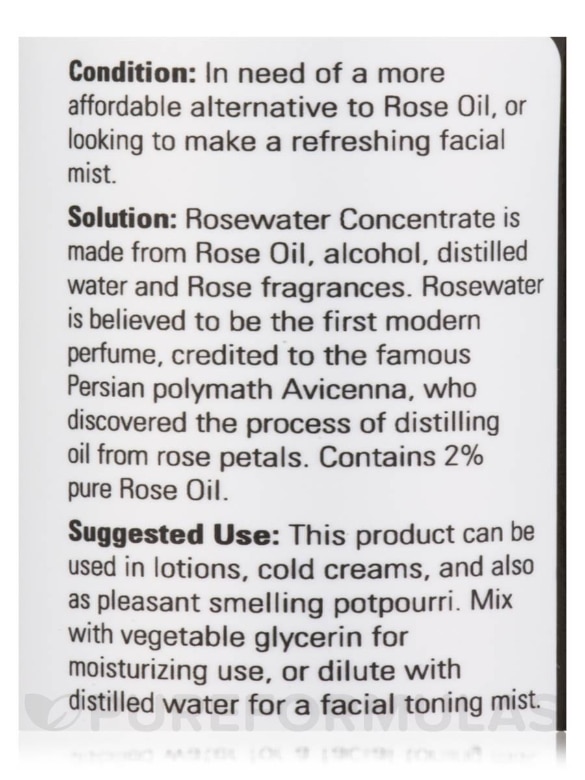 NOW® Solutions - Rosewater Concentrate - 1 fl. oz (30 ml) - Alternate View 3