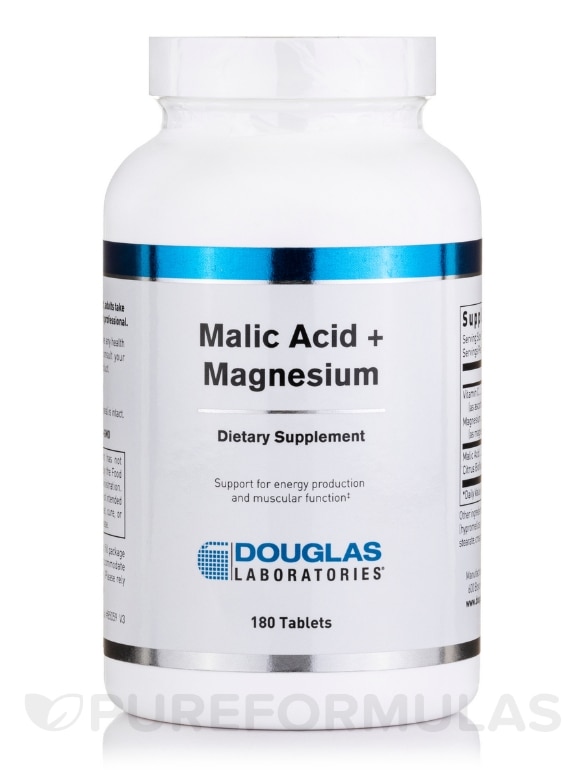 Malic Acid + Magnesium - 180 Tablets