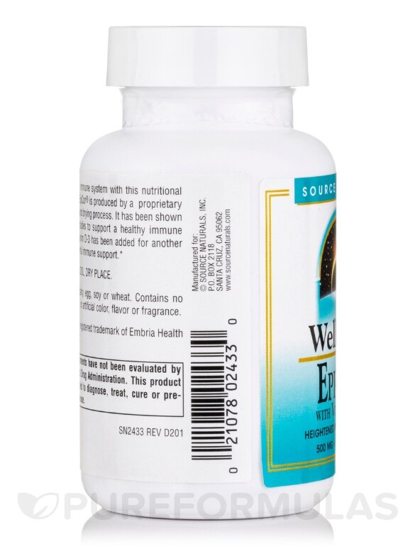 EpiCor® with Vitamin D-3 - 60 Capsules - Alternate View 3