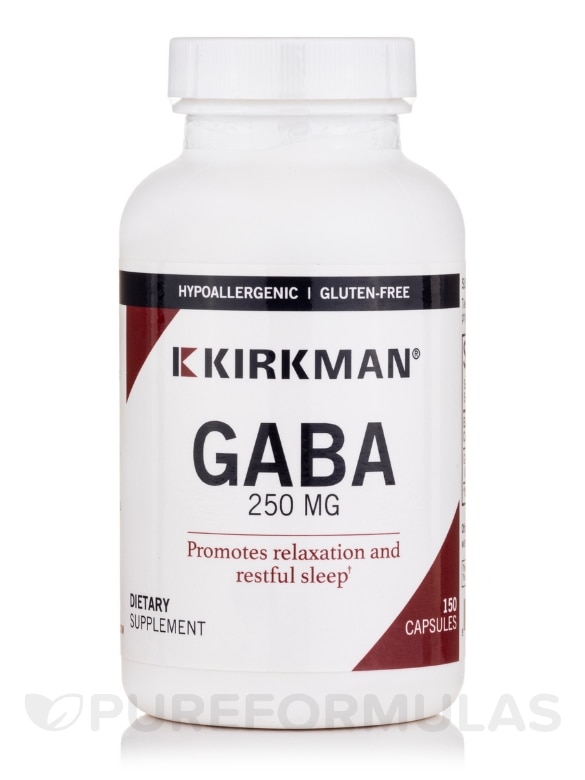 GABA 250 mg -Hypoallergenic - 150 Vegetarian Capsules