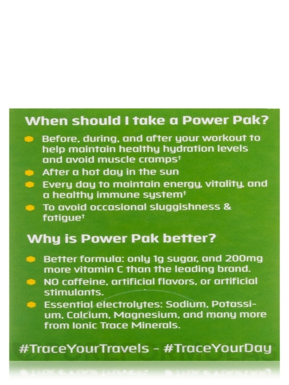 Electrolyte Stamina Power Pak, Lemon Lime Flavor - 1 Box of 30 Single-serve Packets - Alternate View 7
