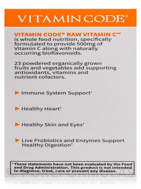 Vitamin Code® - Raw Vitamin C - 60 Vegan Capsules - Alternate View 9