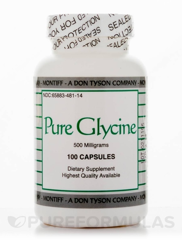 Pure Glycine 500 mg - 100 Capsules