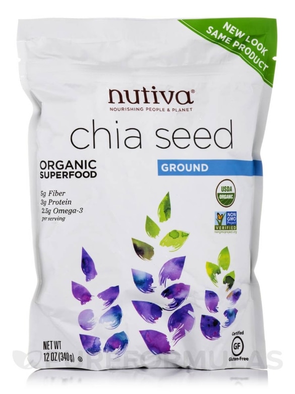 Organic Ground Chia Seeds - 12 oz (340 Grams)