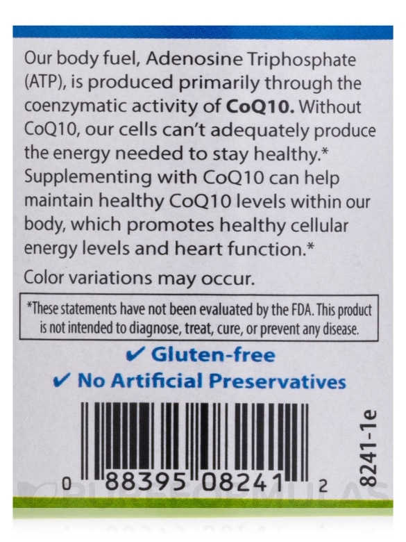 CoQ10 100 mg - 90 Soft Gels - Alternate View 4