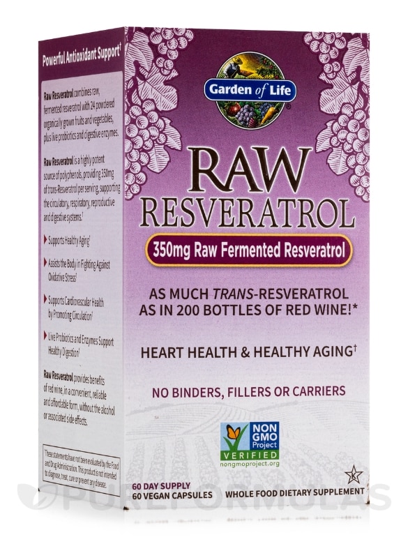 Raw Resveratrol - 60 Vegan Capsules