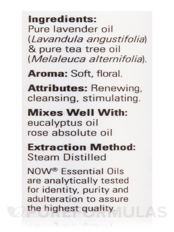 NOW® Essential Oils - Lavender & Tea Tree Blend - 1 fl. oz (30 ml) - Alternate View 4