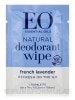Natural Deodorant Wipes - French Lavender - 6 Single Towelettes - Alternate View 2