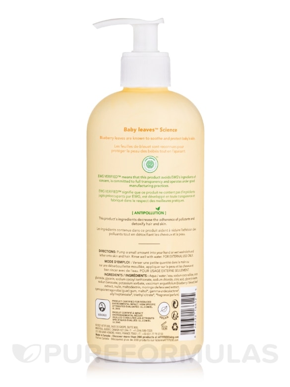 Baby Leaves™ Shampoo & Body Wash - Pear Nectar - 16 fl. oz (473 ml) - Alternate View 1