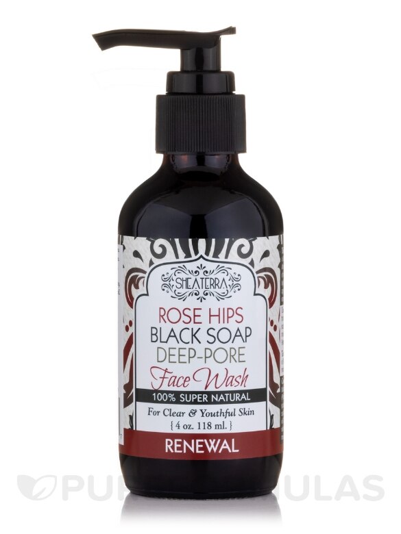 Rose Hips Black Soap Deep Pore Facial Wash - 4 oz (118 ml) - Alternate View 2