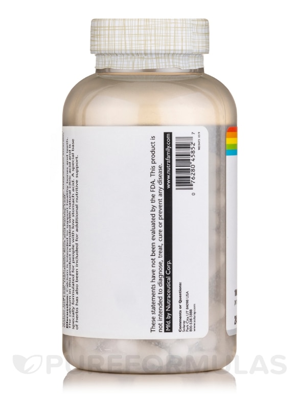 Calcium Citrate 1000 mg - 240 VegCaps - Alternate View 2
