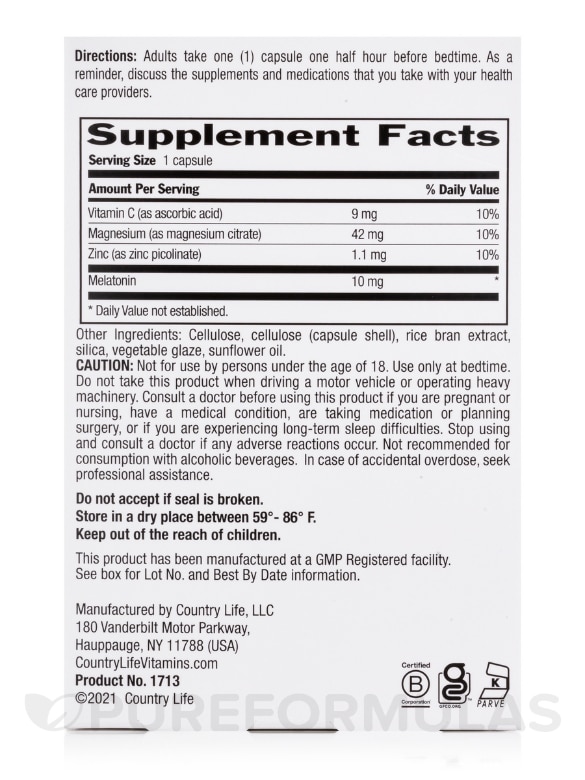  Zinc & Vitamin C - 60 Vegan Capsules - Alternate View 2