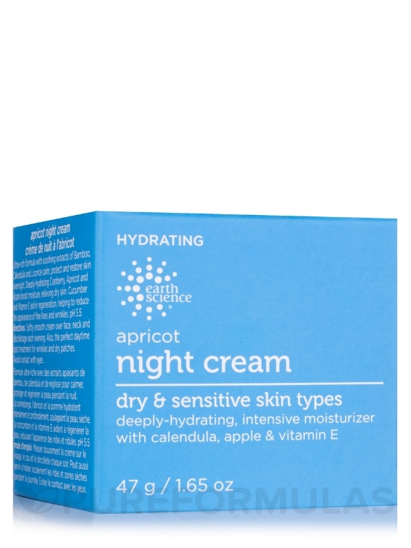 Apricot Night Cream with Deeply Hydrating Apricot & Vitamin E - 1.65 oz (47 Grams)