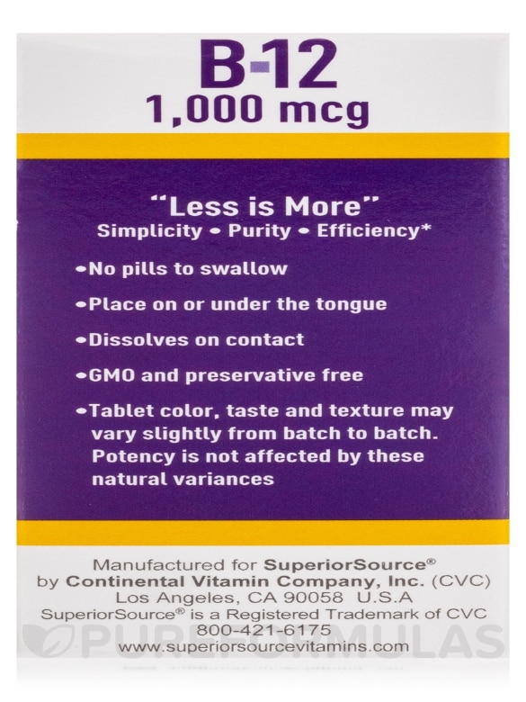 NO SHOT Methylcobalamin B12 1000 mcg - 60 MicroLingual® Tablets - Alternate View 9