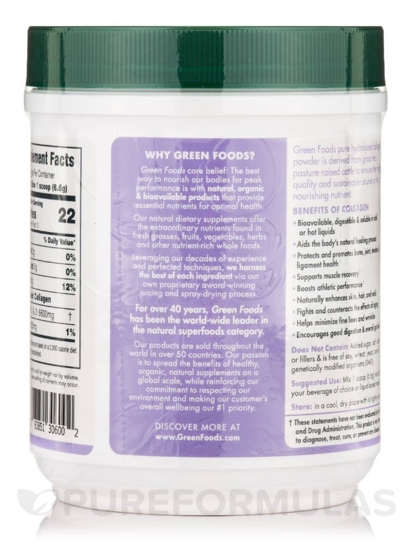 Hydrolized Collagen Powder - 7 oz (198 Grams) - Alternate View 3