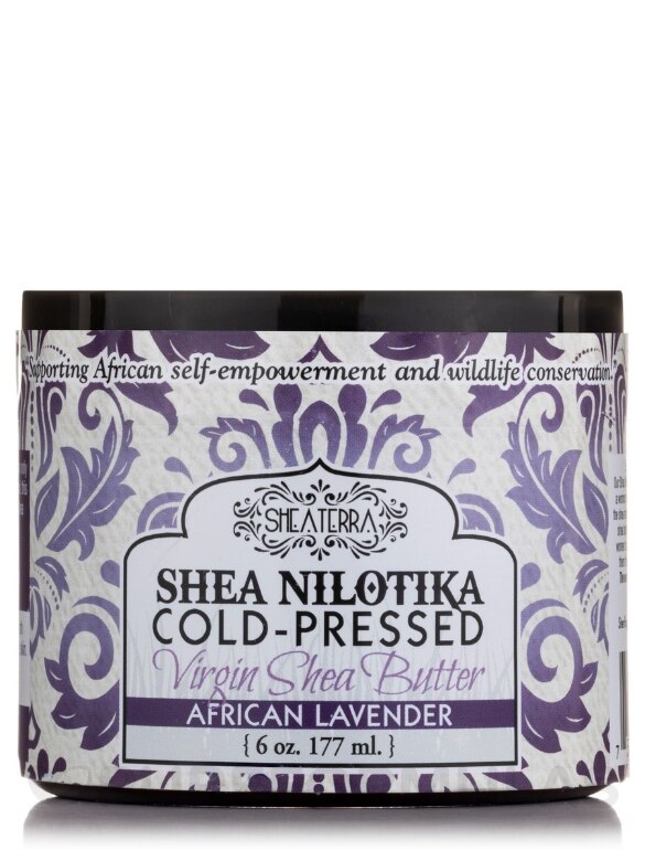 Shea Nilotika Cold-Pressed Virgin Shea Butter - S. African Lavender - 6 oz (177 ml)