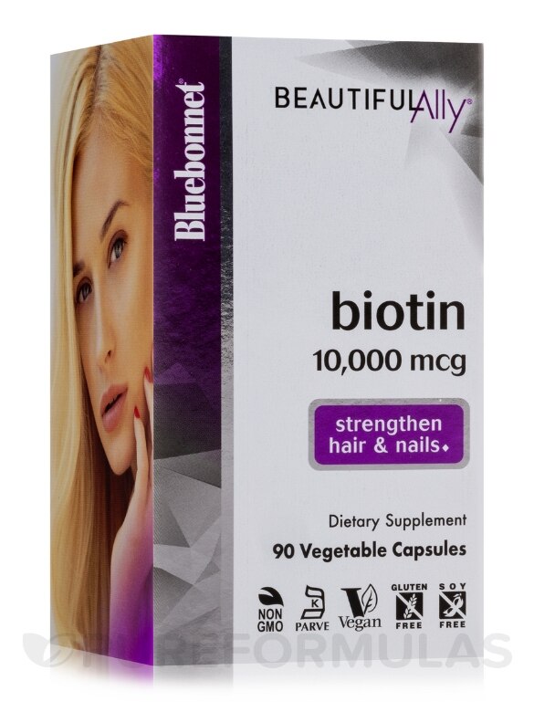 Beautiful Ally™ Biotin 10,000 mcg - 90 Vegetable Capsules