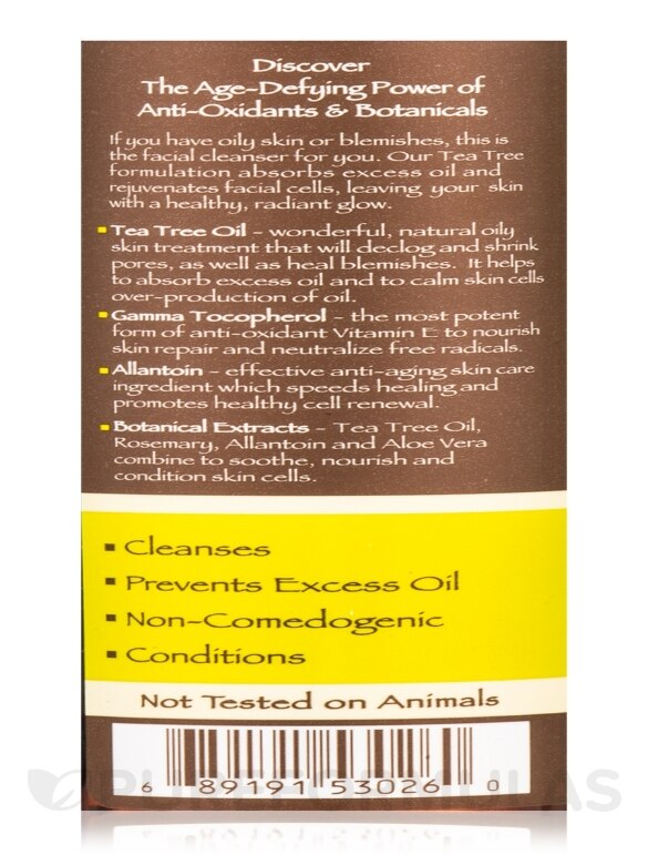 Liquid Tea Tree Facial Cleanser with Shea Butter - 8 fl. oz (236 ml) - Alternate View 4
