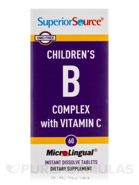 Children's B Complex with Vitamin C - 60 MicroLingual® Tablets - Alternate View 3