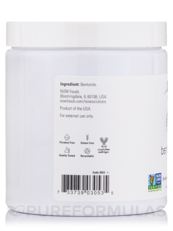 NOW® Solutions - Bentonite Clay Powder - 11 oz (312 Grams) - Alternate View 2