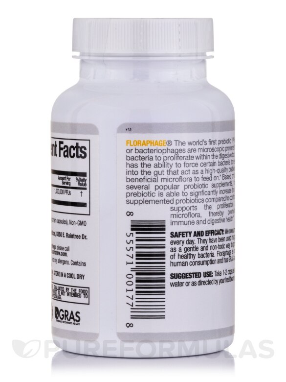 Floraphage™ 15 mg - 90 Capsules - Alternate View 2