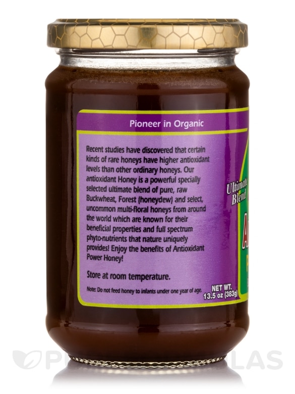 Raw Antioxidant Power Honey - 13.5 oz (383 Grams) - Alternate View 2