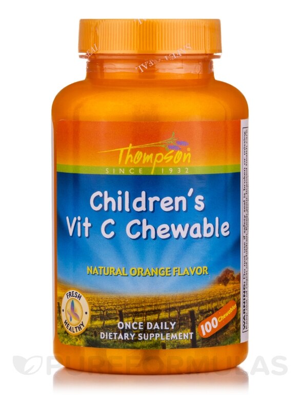 Children's Vitamin C Chewable (Natural Orange Flavor) - 100 Chewables