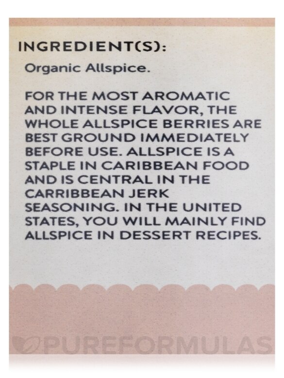 Organic Allspice, Whole - 1.5 oz (42 Grams) - Alternate View 4