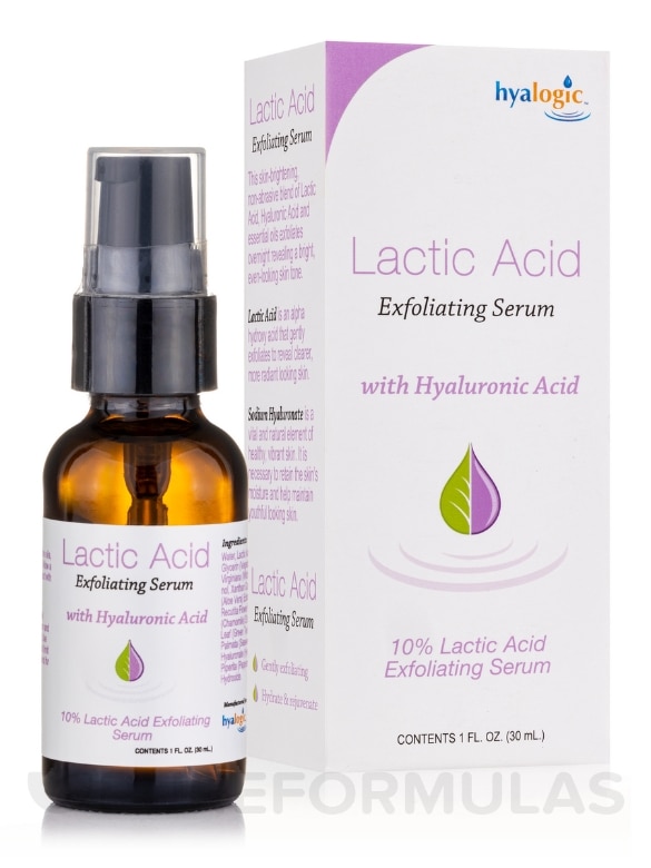 Lactic Acid Exfoliating Serum with Hyaluronic Acid - 1 fl. oz (30 ml) - Alternate View 1