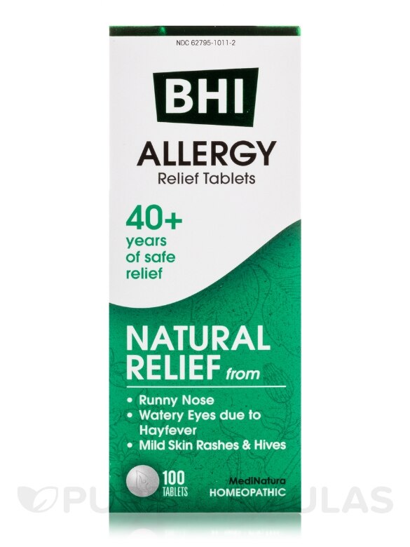 BHI Allergy Relief Tablets - 100 Tablets - Alternate View 3
