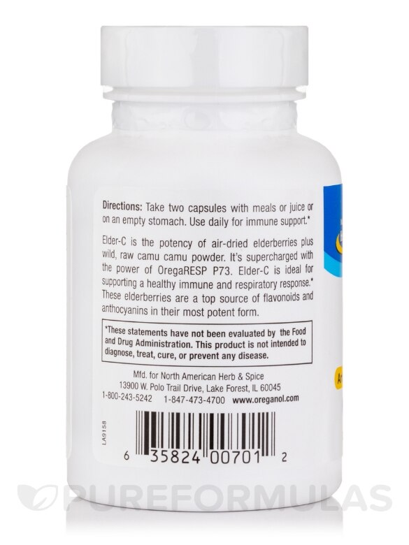 Elder-C™ 500 mg - 60 Capsules - Alternate View 2