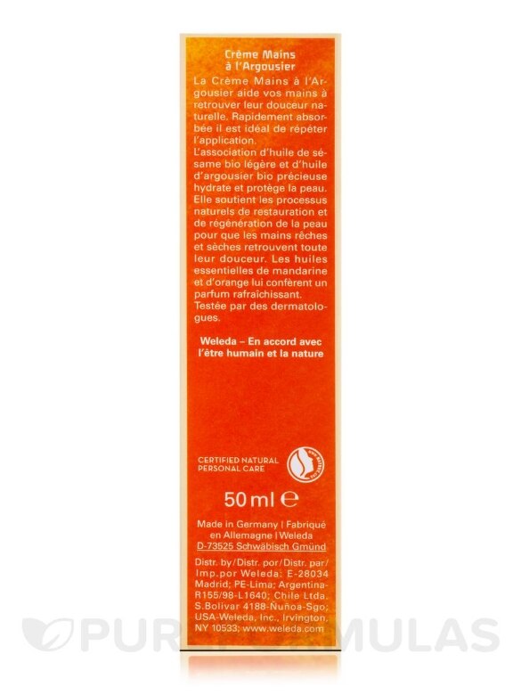 Sea Buckthorn Hand Cream - 1.7 fl. oz (50 ml) - Alternate View 2