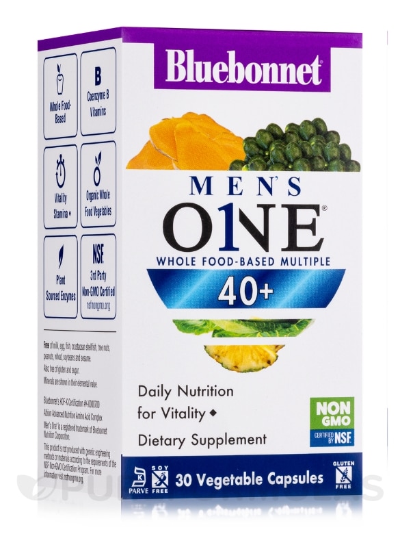 Mens' One® 40+ Whole Food-Based Multiple - 30 Vegetable Capsules