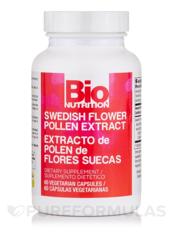 Swedish Flower Pollen Extract - 60 Vegetarian Capsules - Alternate View 2
