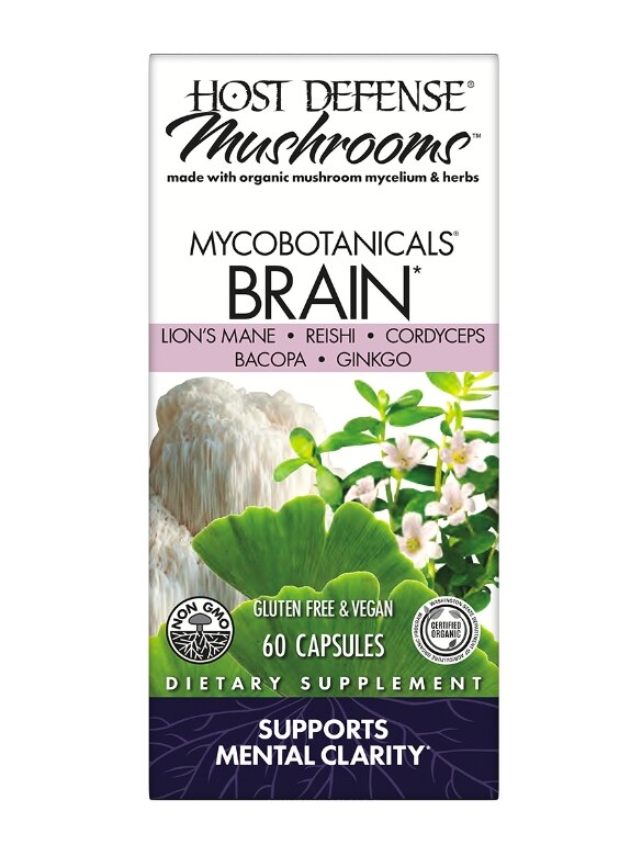 MycoBotanicals® Brain - 60 Vegetarian Capsules - Alternate View 2